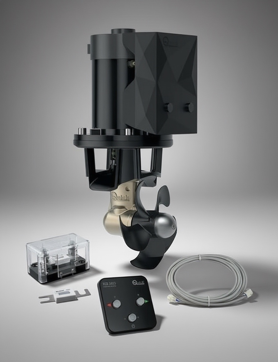 Подруливающее устройство Quick, D185mm, 55KGF, 12 В, (TCD2022 - TCDEX18 - NO TNL) (упаковка из 2 шт.)