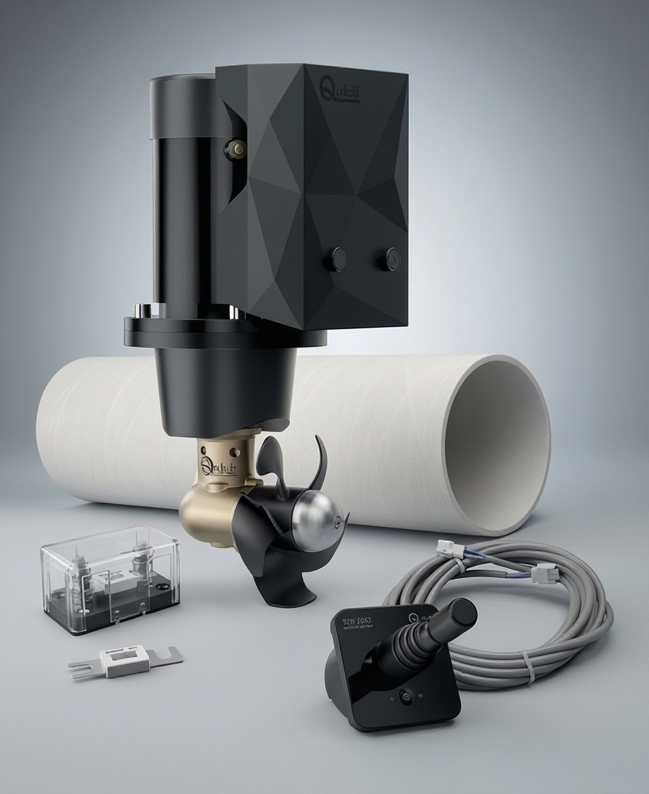 Подруливающее устройство Quick, D140mm, 40KGF, 12 В, (TCD2042 - TCDEX06 - TNL 750mm) (упаковка из 2 шт.)