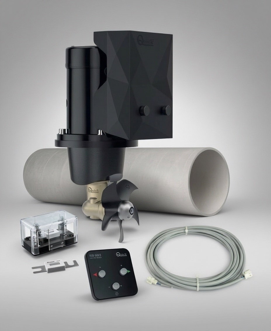 Подруливающее устройство Quick, D140mm, 30KGF, 12 В, (TCD2022 - TCDEX06 - TNL 750mm) (упаковка из 2 шт.) — фото